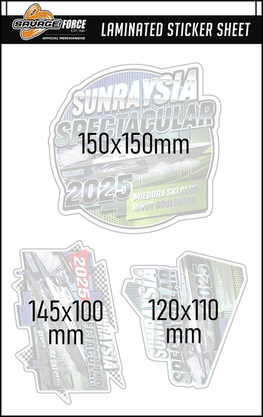 Sunraysia Spectacular 2025 Sticker Sheet